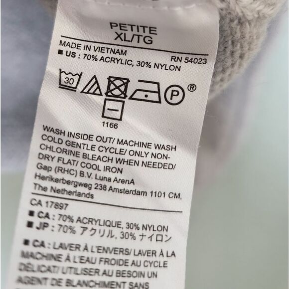 🌟2 For $25 Banana Republic Light Gray Sweater Size XLP - Picture 4 of 5